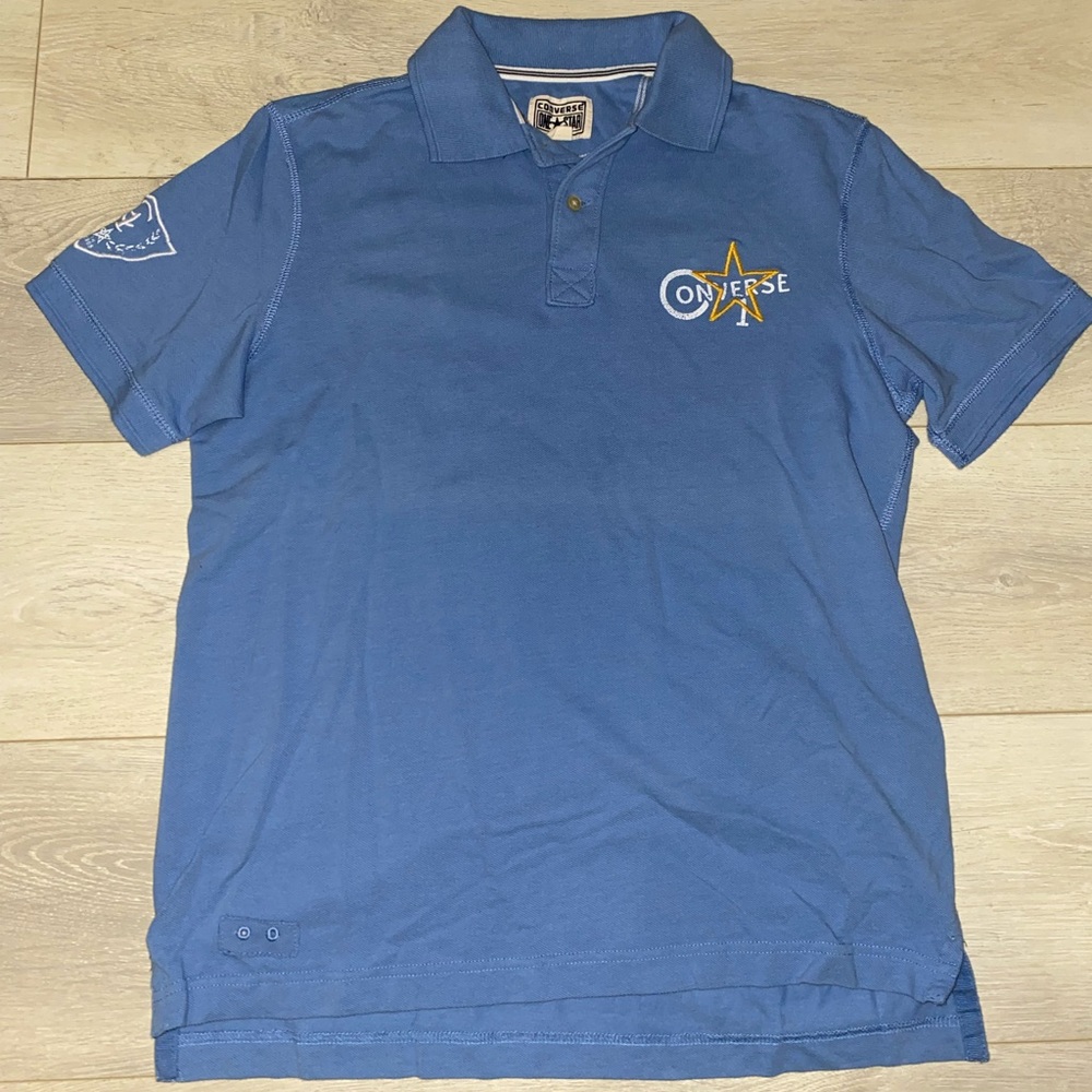 Converse baby blue polo